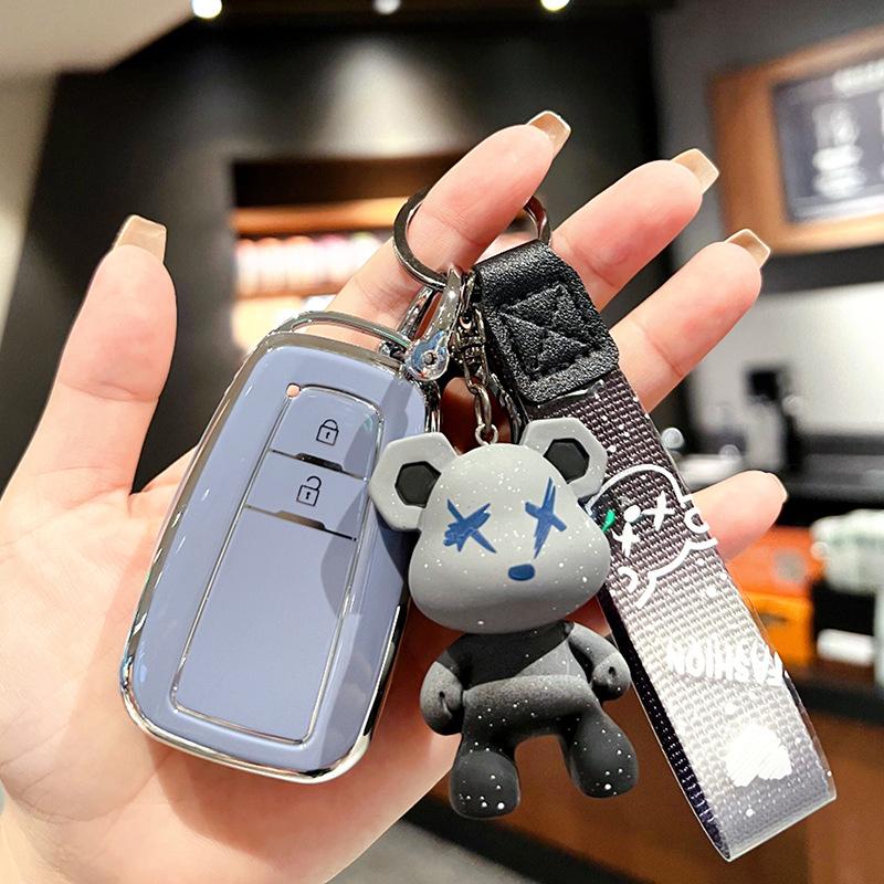 Чехол для дистанционного ключа автомобиля из ТПУ, защитный чехол для Toyota Corolla Prius Camry CHR C-HR RAV4 Altis Land Cruiser Prado Avalon