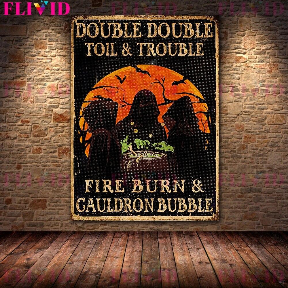 Тьма, черная кошка, ведьма живет здесь, ретро декоративный постер и принты, Общество черных кошек, настенное искусство, холст, картина, украшение без рамки