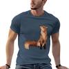 Red Fox Tshirt Black Cotton Tshirt Plain For Unisex Package T Shirt Personalised T Shirts For Unisex Cotton Soft Tshirt