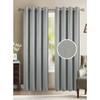 Curtain - HOME DECO - 140 X 260 Cm - Linen Effect - Grey - Ready-to-hang