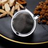 Заварочный чайник, универсальный шарик для приправ из нержавеющей стали, прочный шарик для ситечка для чая для листового чая и специй