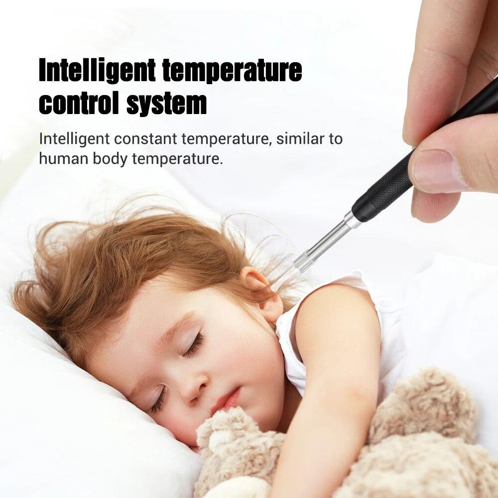 Smart Visual Earpick Endoscope Spoon Ear Cleaner Camera Otoscope Ear Wax Remover Earwax Removal Tool Support Android PC Type-c