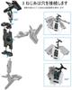 Phichy Kitchen Tablet Clamp Mount Wall Hanging Tablet Top Настенное крепление iPad Регулировка угла поворотного кронштейна Подставка для планшета Бесплатная регулировка для планшета и смартфона