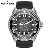 NORTH EDGE TRITON-TI Титановые Солнечные Дайверские Часы Япония MIYOTA Механизм Кварцевые Часы Для Мужчин 300M Водонепроницаемые 180+ Дней Работы от Батареи