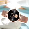 Hannah Martin Small Seconds Dial Quartz Movement Fashion Watch Waterproof Simple Women Gold Mesh Belt Top Brand Ladies Watches