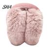Winter Ear Warmers for Women Women's Muffs, Soft Faux Rabbit Fur Wind Resistant Sports Commuting, Plush Fluffy Cold Weather Outdoor Earmuffs