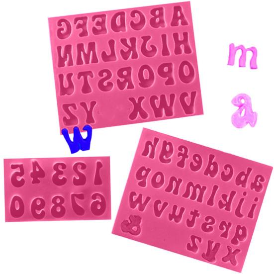 Инструменты для выпечки, легко моющиеся, легкие, пищевые, цифры, алфавит, сахарный торт, силиконовая форма, шоколадная форма