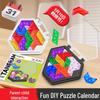 Хобби Карманный Пазл Календарь: Настольная логическая игрушка для детей и родителей