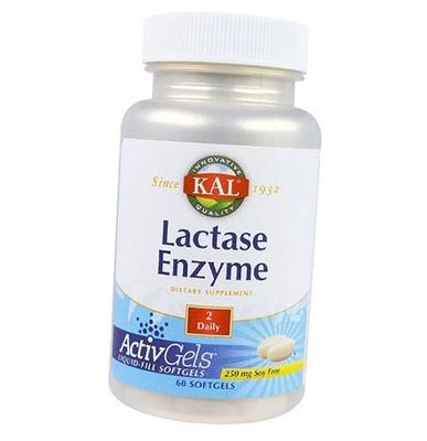Ферменты Лактазы, Lactase Enzyme, 60гелкапс (69424001)