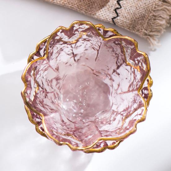 Хрустальная мини-миска для кухни, маленькая тарелка для приправ, модная, простая в использовании, в форме цветка