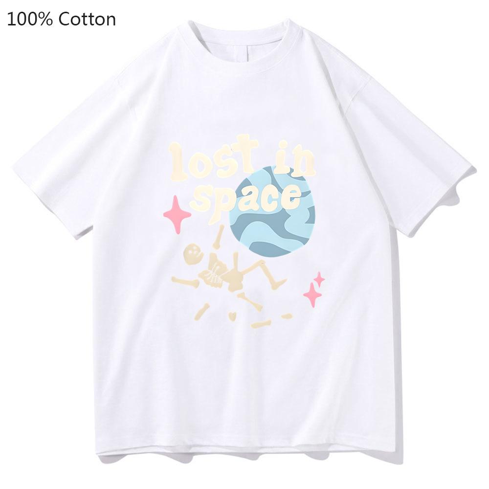 Lost in Space Planet T-shirts Unisex Kawaii/Cute 100% Cotton Tshirts Summer Regular T Shirt Sense of Design High Street Tops