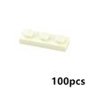 100Pcs MOC Thin Bricks Assembles Particles Plate 1 x 3 Dots Building Blocks Parts DIY Educational Gift Toys Compatible 3623