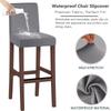 Elastic Stretch Bar Stool Seat Covers Short Back Chair Protectors Durable Slipcovers  Household