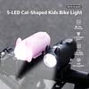 Cartoon Bicycle Headlight Mini USB Charging Bicycle Light LED High-brightness Mountain Bike Road Bike Front Light 7