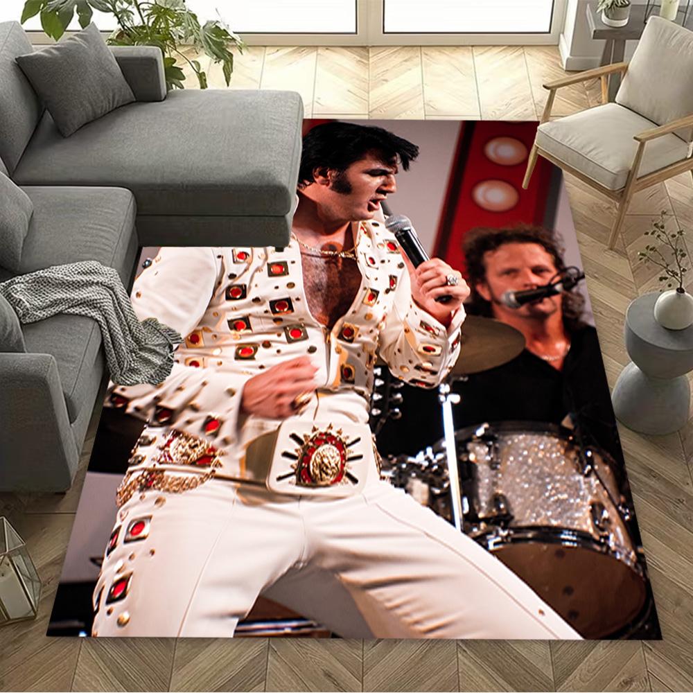 Elvis Presley: Rock 'n' Roll Legend Carpet Suitable for Kitchen Game Room Hallway Living Rooms Antislip Carpet Decorate Offices