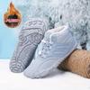 Unisex Snow Boots,Autumn and Winter Thickened Warm Women's Snow Boots,Outdoor Non-slip Comfortable Solid Colour Hiking Shoes