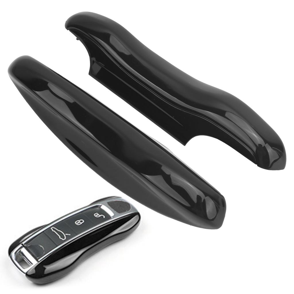 Защитный чехол-брелок для ключа автомобиля Fit for Porsche Cayenne/Panamera/CaymanЧерный