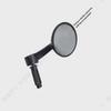 Black Aluminum Alloy Round Rearview Mirror for Motorcycle and Electric Car Handlebar