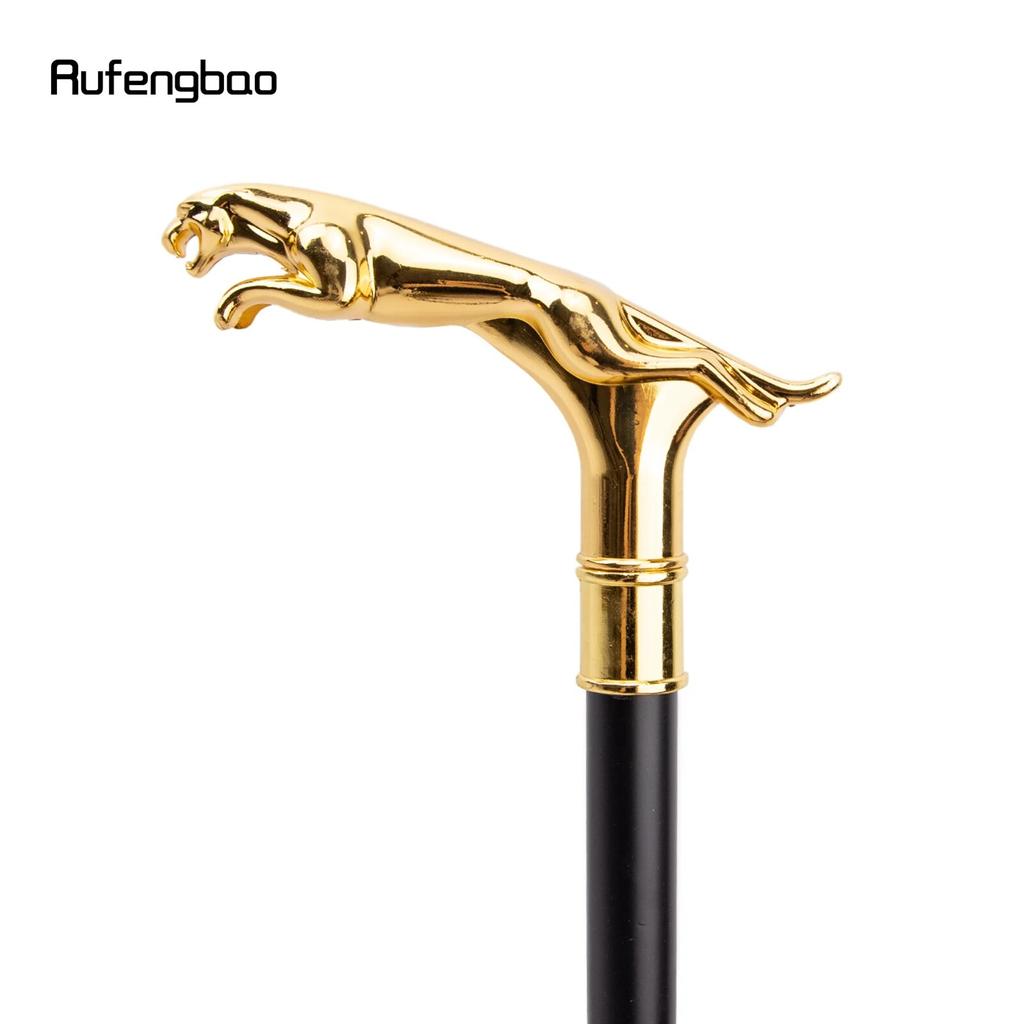 Роскошная золотая леопардовая трость с хвостом, модная трость для вечеринки, декоративная трость, элегантная ручка-трость, трость 93 см