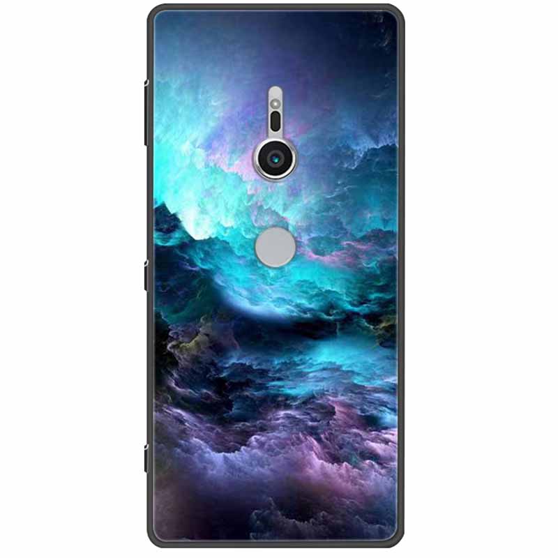 Милый чехол-заглушка для Sony Xperia XZ3 XZ2 XZ1 XA2 XA1 Ultra Plus Compact Premium Чехол Черный Силикон ТПУ Бампер Ударопрочный Capa