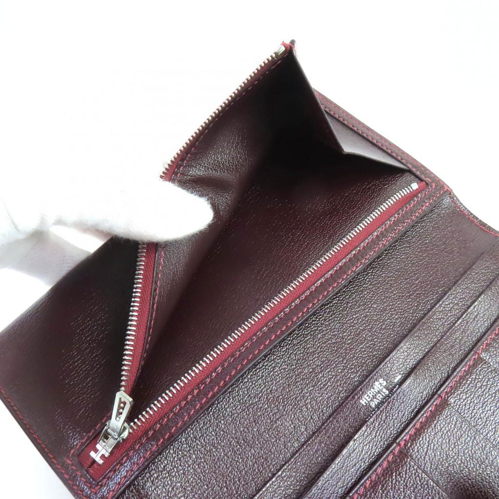 Hermes Кошелек Baan classic H logo кошелек Ящерица Женский Б/у