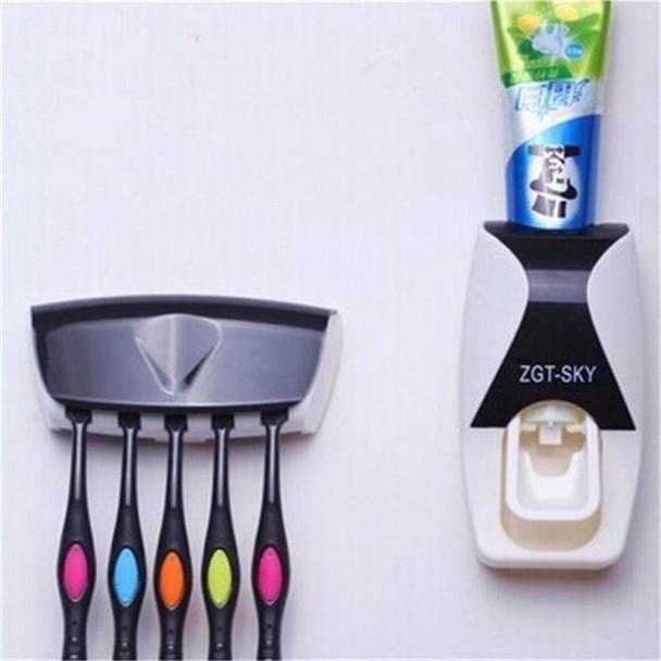 Автоматический дозатор ленивой зубной пасты 5 Держатель зубной щетки Соковыжималка Полка для ванной Аксессуары