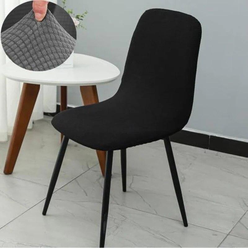 High Quality Multi-color Thickened Elastic Chair Cover Universal Curved Dining Chair Cover All Inclusive Backrest Integrated Set
