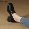 Fashion Shoes Woman 2024 Trend Chunky Loafers Retro Round Toe Mary Janes Shoes Platform Med Heels Oxfords Shoes Lady Vintage Pumps