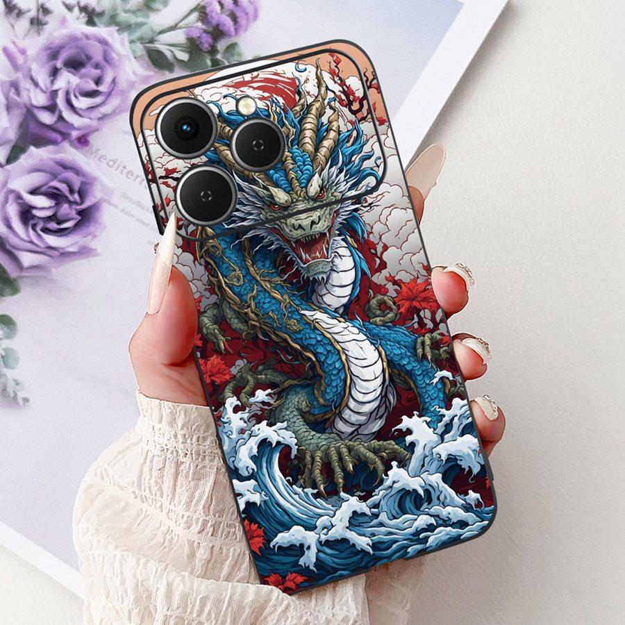 Для Tecno Spark 40 Spark40 C Чехол для телефона ТПУ Оболочка Роскошный Расписной Мягкий Силикон Чехол Для Tecno Spark40C Spark 40C Задняя крышка