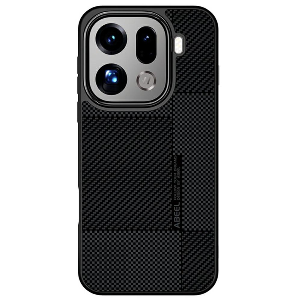 Серия ABEEL CF-Lyocell Для Oppo Find X9 Pro 5G Магнитный Чехол Микрофибра + ПК + E-TPU Чехол для Телефона