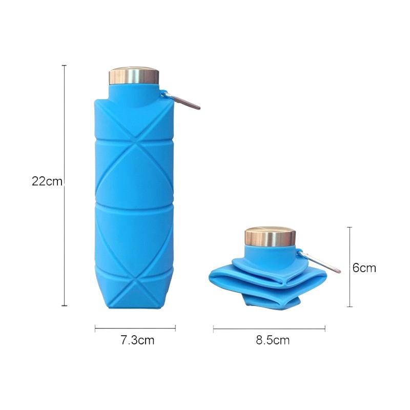 Складная бутылка для воды, многоразовая силиконовая чашка для воды без BPA, складная дорожная бутылка для воды для фитнеса, кемпинга, походов, спо
