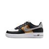Air Force 1 Low GS Black Gold Metallic Silver Kids Sneakers White Metallic-Gold HV0937-010