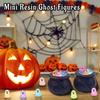 12 PCS/SET Creative Glow in The Dark Ghosts Transparent Luminous Ghost Statues  Halloween
