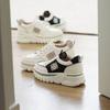 Jisyu Women Soft Leather Platform Sneakers 5cm