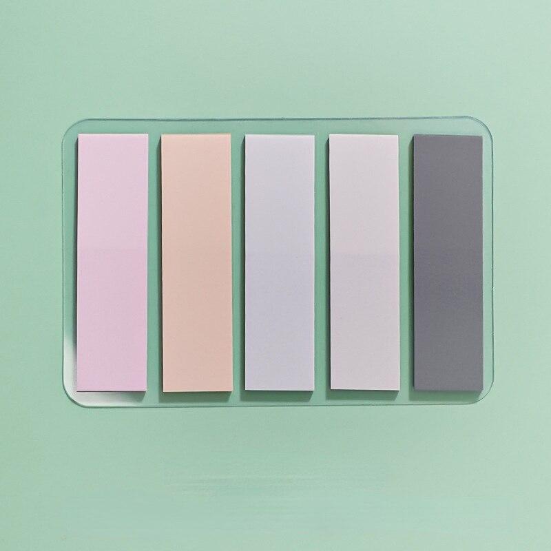 Цветной блокнот Morandi, одноцветный индекс, липкие заметки, заметки для сообщений N раз, липкие студенческие стационарные канцелярские товары