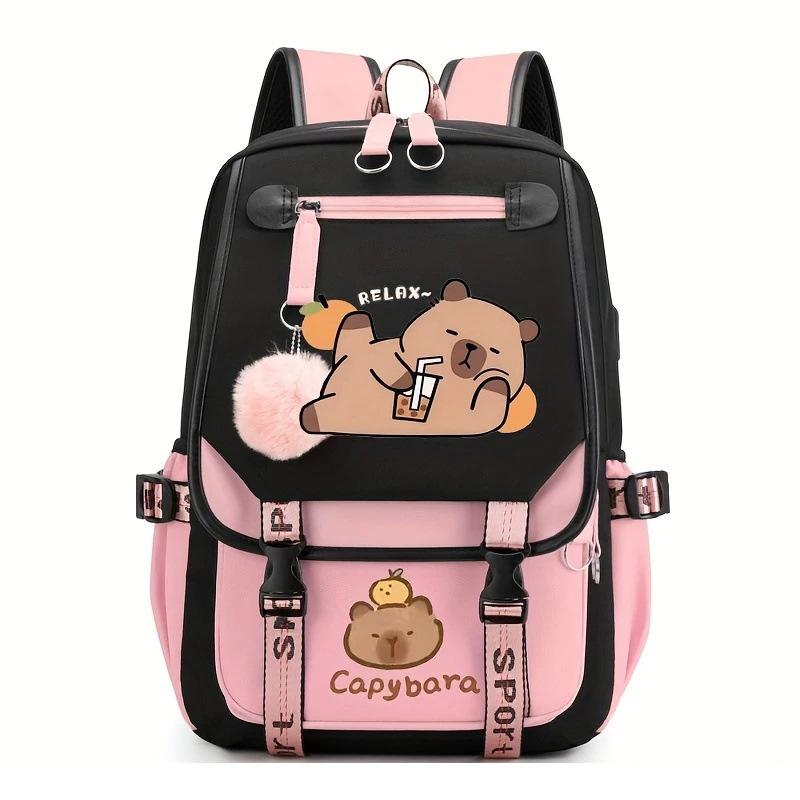 Printed personalized trend backpack large capacity primary and secondary school student schoolbag
