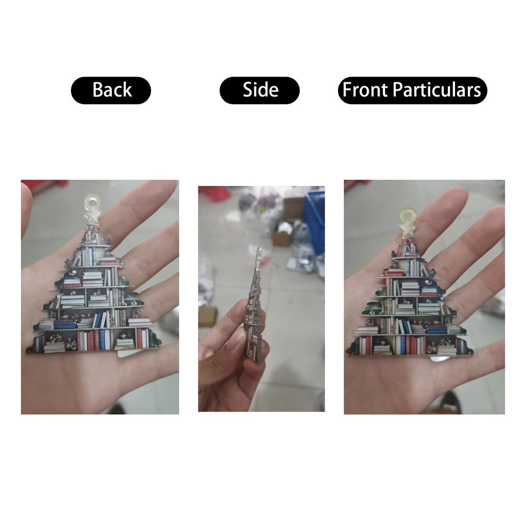 Подвеска для автомобиля в виде рождественской елки, рождественские акриловые украшения, праздничный декор для дома