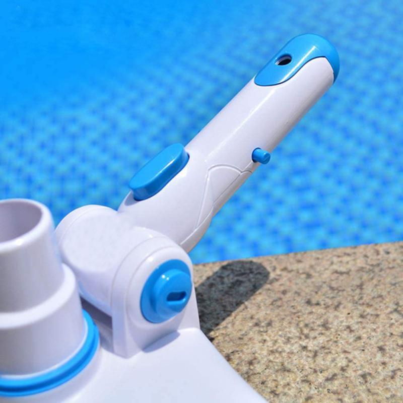 Щетка для бассейна Инструмент для очистки стен пола бассейна Вакуумная насадка поглощает метлу для удаления водорослей Скруббер