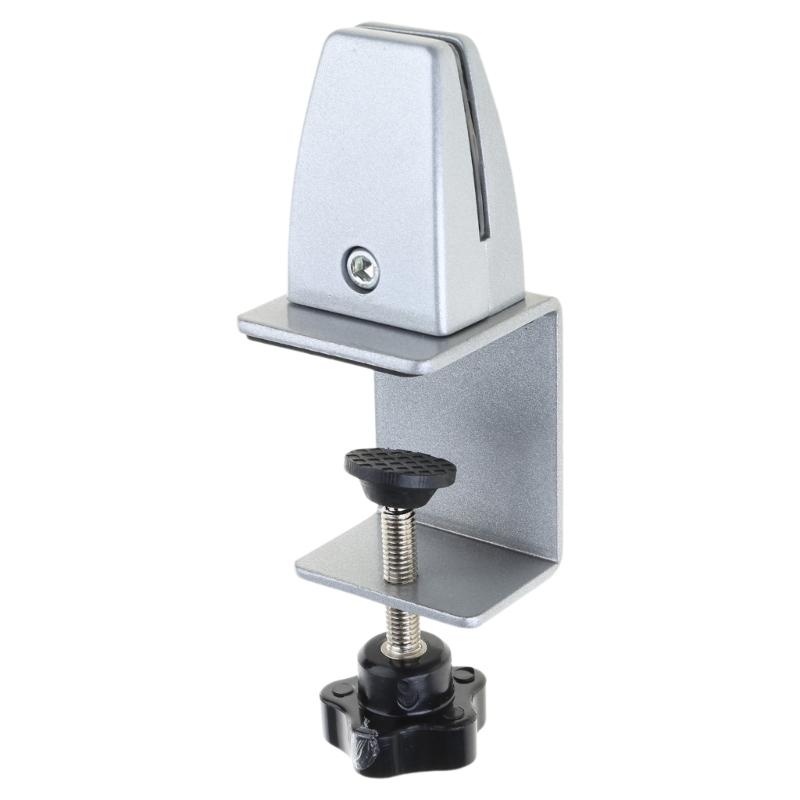 Desktop Glass Screen Clamp Sneeze Guard Support Clip Adjustable Partition Clamp Fit for 3.2-25mm/1.26-9.84'' Glass Board