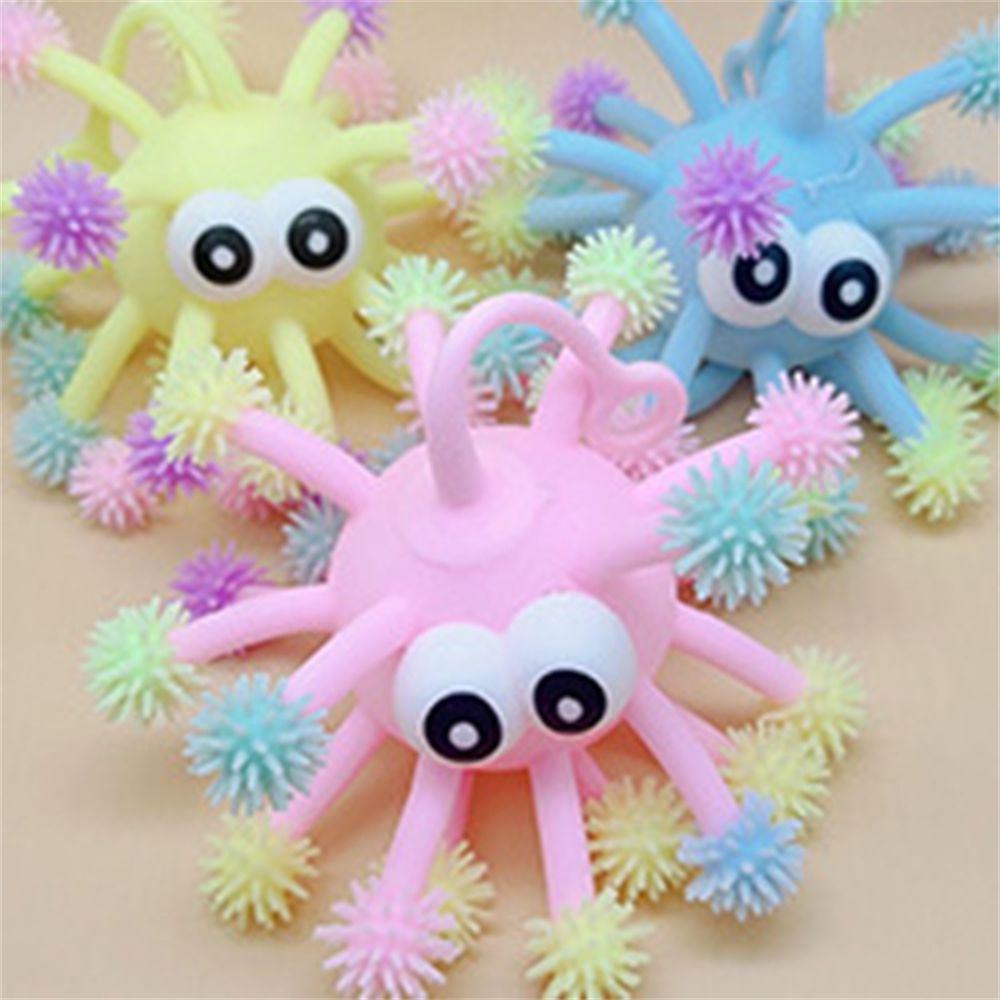 Glowing Anti Stress Decompression Hedgehog Glow Flash Ball Ball Kids Toy Squeeze Balls Fidget Toys