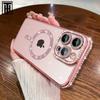 Роскошный чехол для телефона с блестящими кристаллами и линзами для iPhone 15 11 12 13 14 Pro Max Plus Magsafe, магнитный прозрачный чехол с беспроводной зарядкой