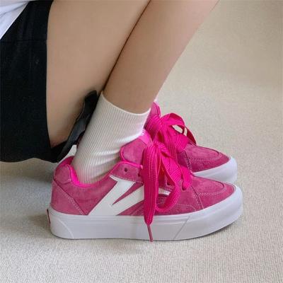 Дофаминовые ретро туфли на толстой подошве женские весна-осень 2025 новые студенческие универсальные уличные фото черно-белые шикарные тонкие