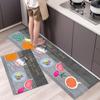 Fashionable Simple Nordic Style Kitchen Floor Mat Household Carpet Long Strip Door Mat Modern Home Decor