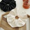 Oversized Solid Color Scrunchies Korean Satin Large Elastic Hairbands Hair Rings Rubber Band For Women Ponytail Hair Accessories