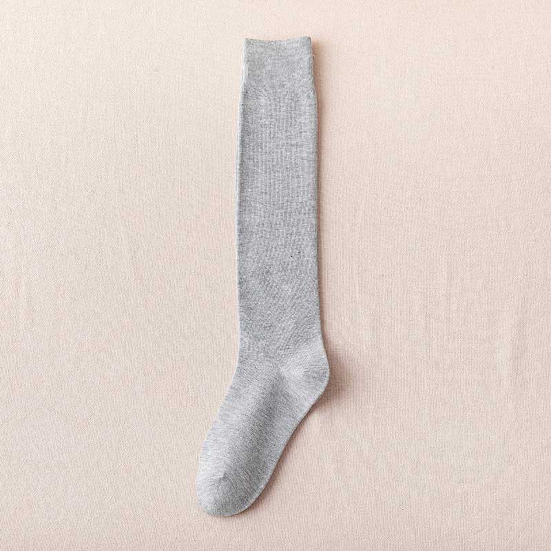 Женские гольфы, хлопковые зимние теплые носки, белые, черные вечерние сексуальные длинные носки для танцев, модные носки до середины икры