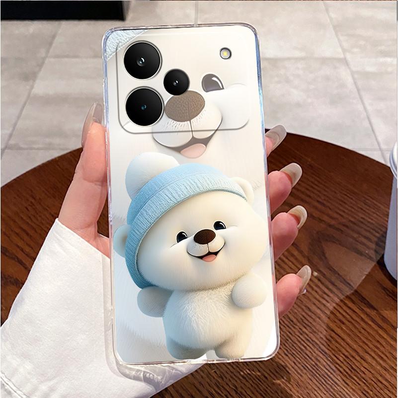 For Realme P4 5G Cover Realme P4 Pro 5G RMX5116 Case Clear Luxury Cute Love Heart Rabbit Funny Painted TPU Soft Silicone Casing
