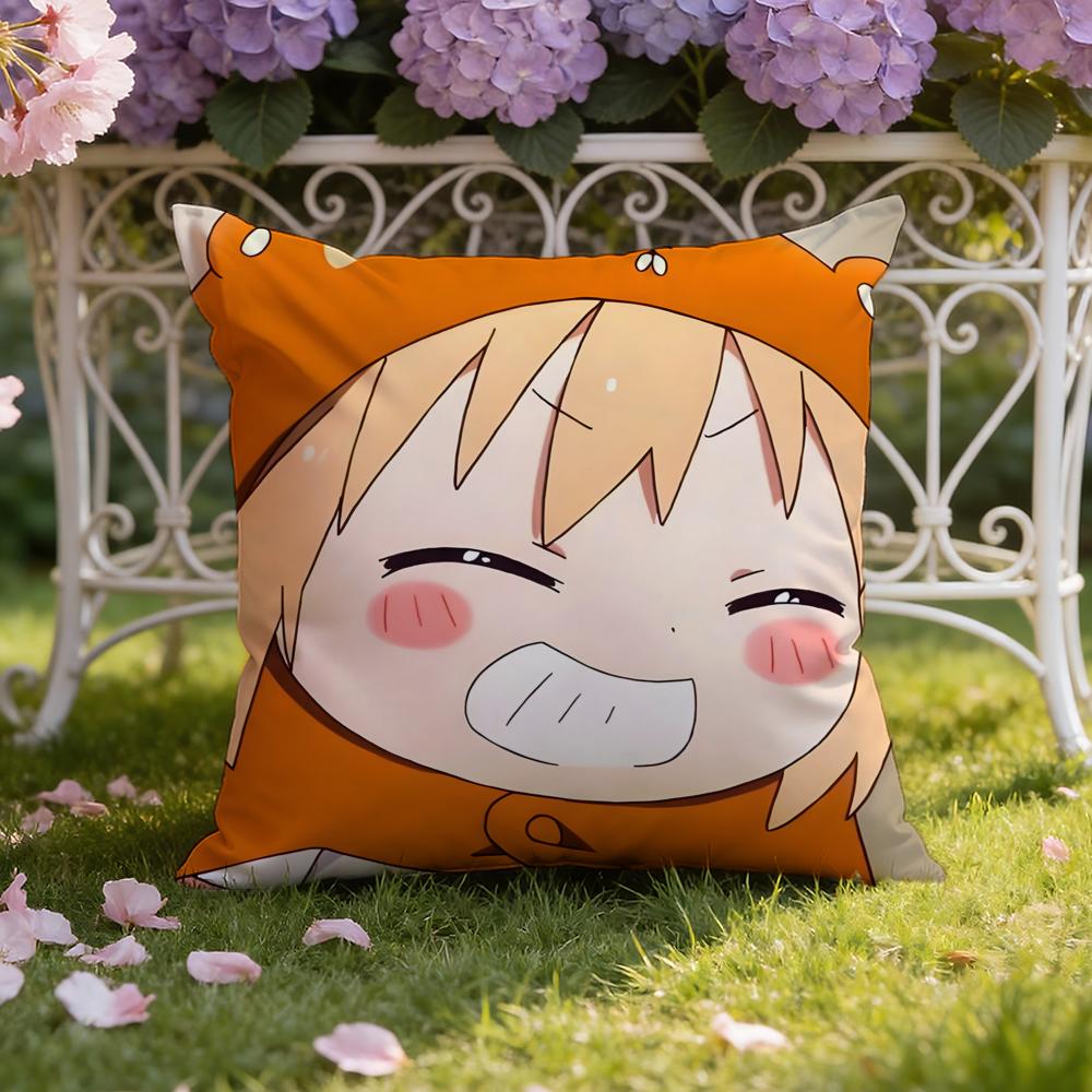 Аниме H-Himouto! Чехол на подушку Умару-тян Чехол для подушки для дома и автомобиля Двойного назначения: Двусторонняя конструкция для максимального комфорта