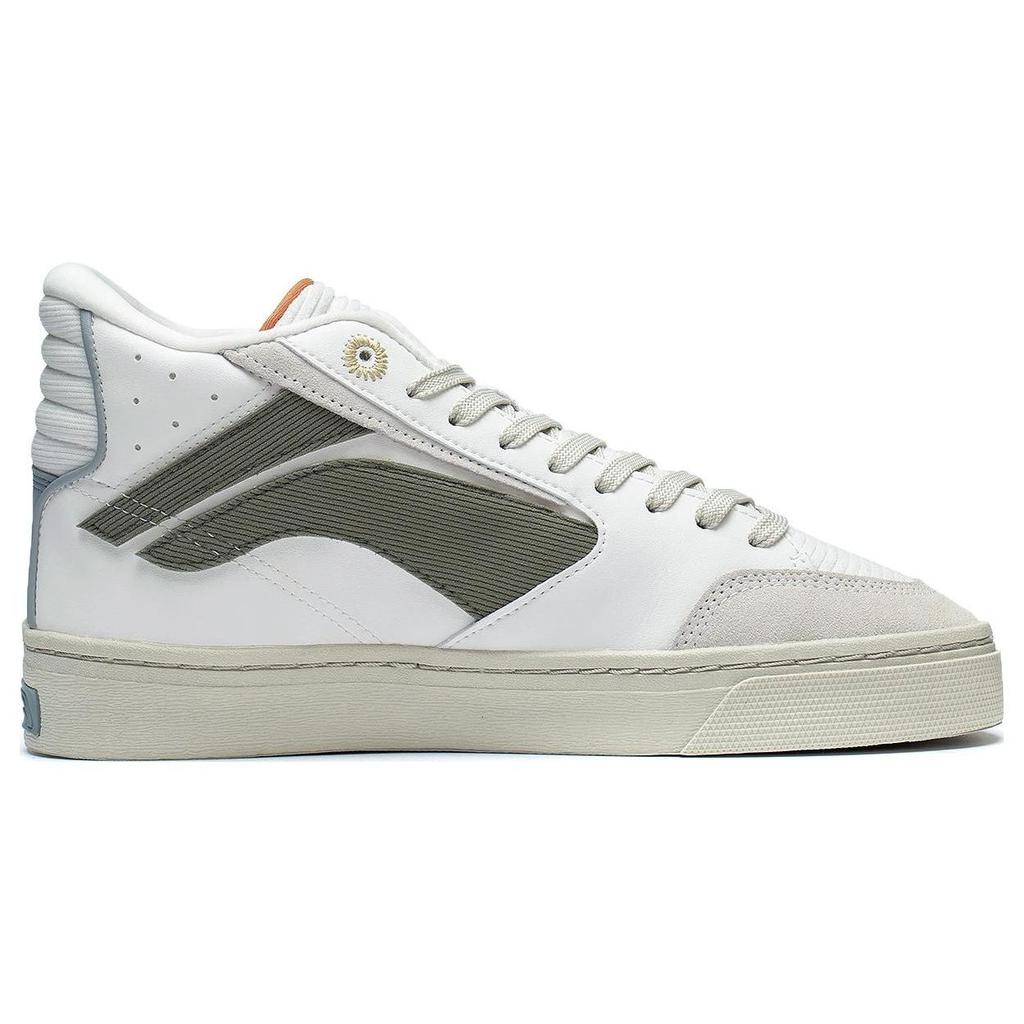 Li Ning We Wo 180 удобные мягкие эластичные нескользящие износостойкие легкие средние кроссовки для скейтбординга мужские белые AECS053-1