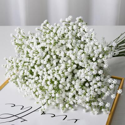10/15 шт. искусственных цветов Baby Breath Flower искусственная гипсофила для свадебной вечеринки украшение дома цветочные букеты DIY аксессуары