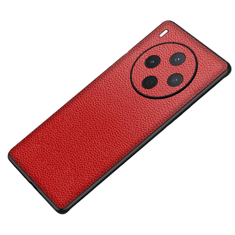 For vivo Y500 Pro 5G Case Litchi Texture PU Leather Coated PC + TPU Protective Phone Back Cover